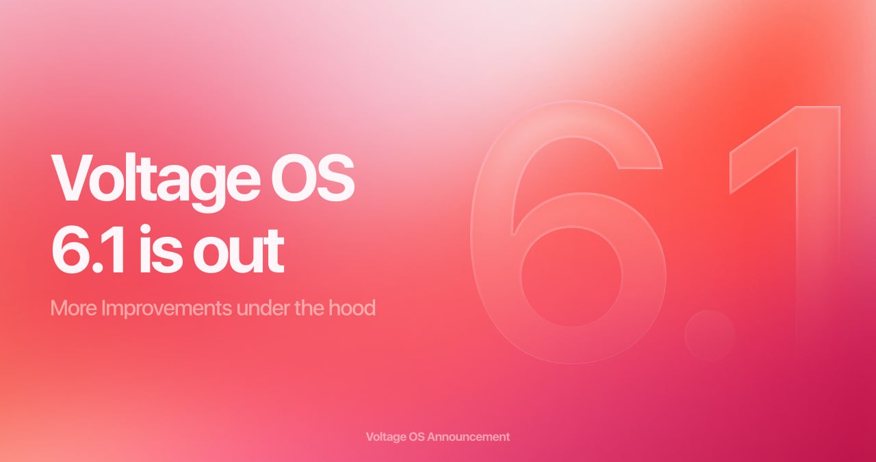 VoltageOS 6.1 Official release banner